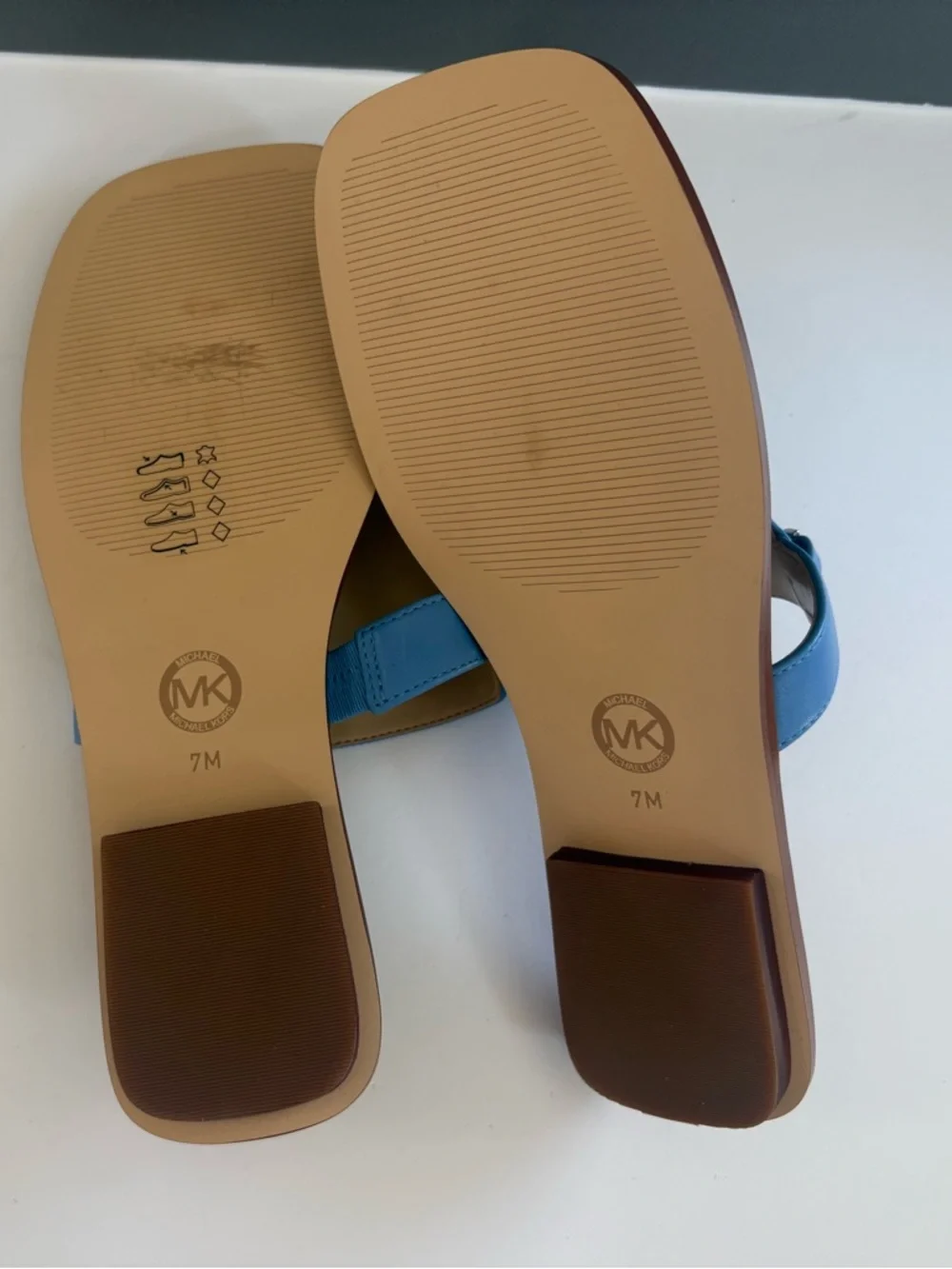 MICHAEL Michael Kors Lena Thong Sandal 7 M Pacific Blue NIB - Picture 8 of 10